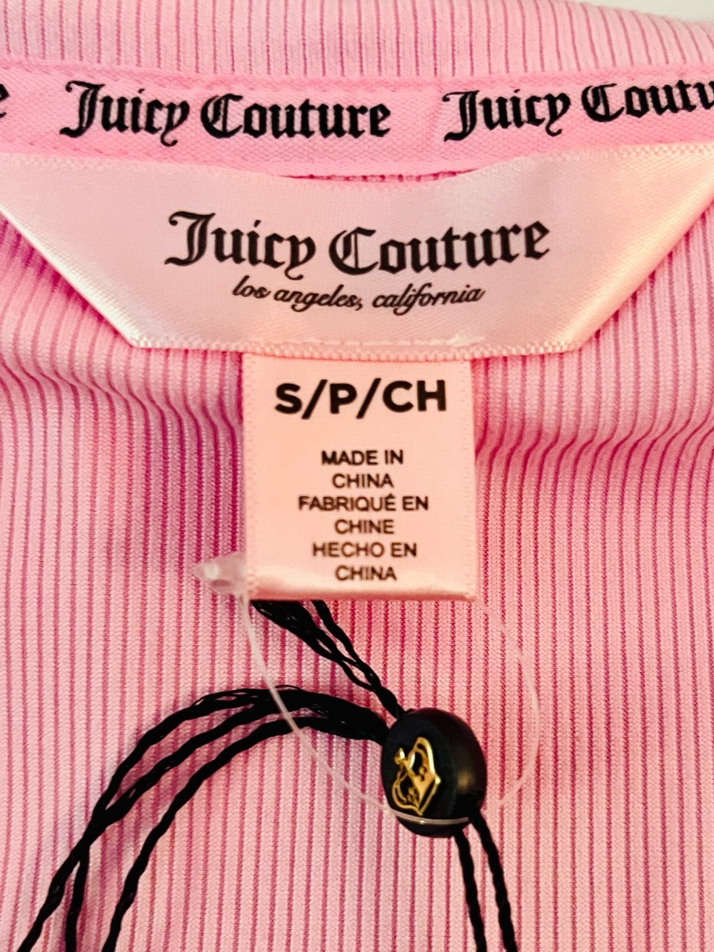 Juicy Couture Pink Rhinestone Logo Lounge Set w/ Pink JC Accessories NWT - Picture 6 of 9